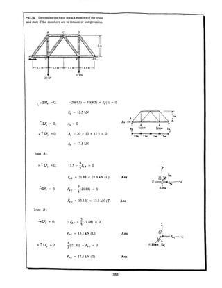 Estatica hibeller-tenth edition-solcuionario