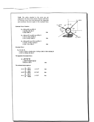 Estatica hibeller-tenth edition-solcuionario