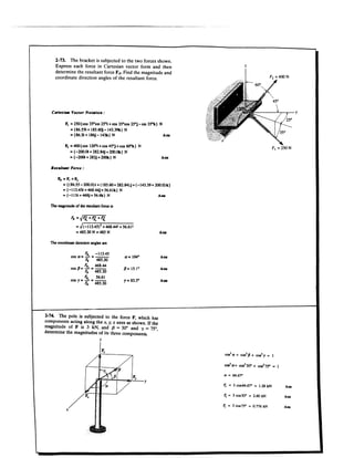 Estatica hibeller-tenth edition-solcuionario