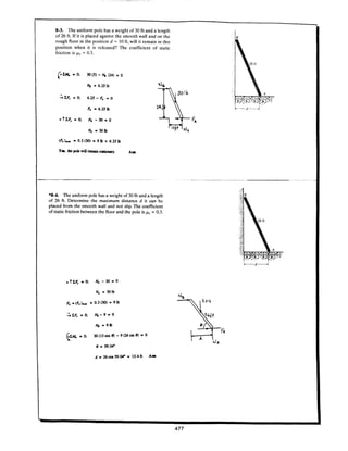 Estatica hibeller-tenth edition-solcuionario