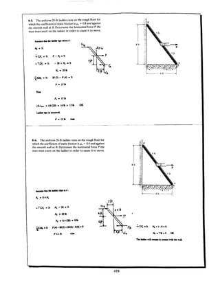 Estatica hibeller-tenth edition-solcuionario