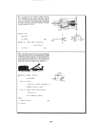 Estatica hibeller-tenth edition-solcuionario