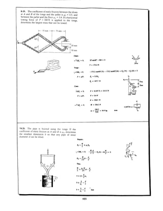 Estatica hibeller-tenth edition-solcuionario
