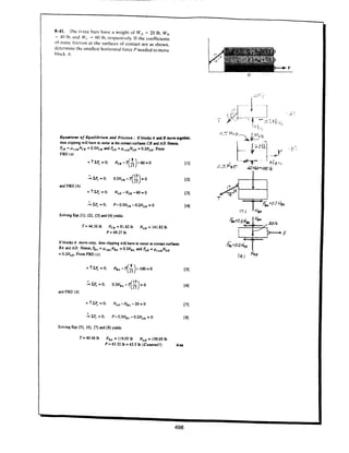 Estatica hibeller-tenth edition-solcuionario
