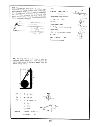 Estatica hibeller-tenth edition-solcuionario