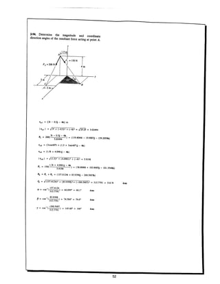 Estatica hibeller-tenth edition-solcuionario