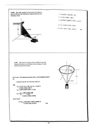 Estatica hibeller-tenth edition-solcuionario
