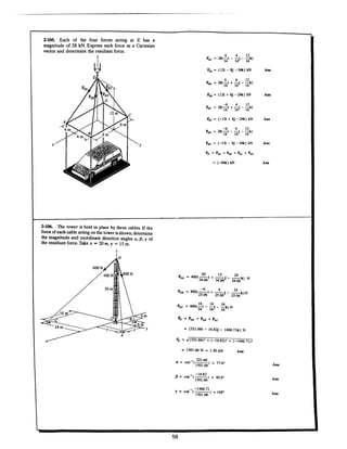 Estatica hibeller-tenth edition-solcuionario