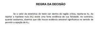 REGRA DA DECISÃO
 