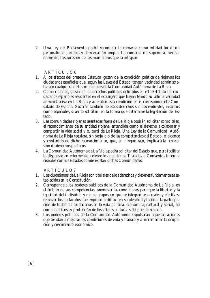Estatuto de Autonomía de La Rioja