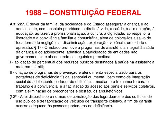 Artigo 227 Da Constituição : Presidência da República – LFMP