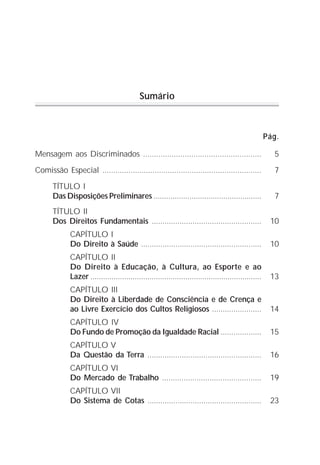 Estatuto Da Igualdade Racial