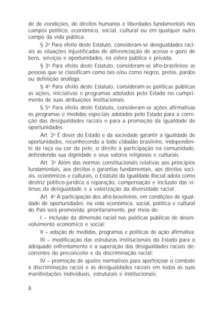 Estatuto Da Igualdade Racial