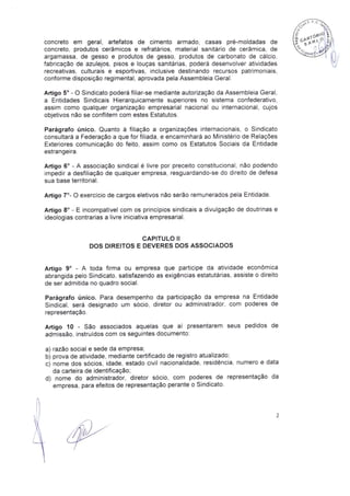 Estatuto Social Sinprocim-ES