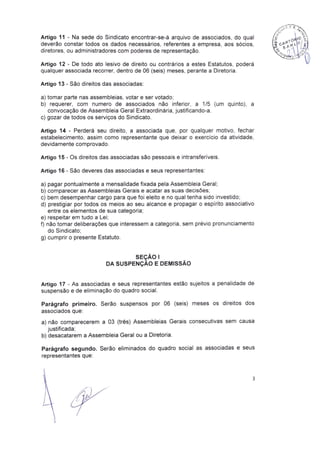 Estatuto Social Sinprocim-ES