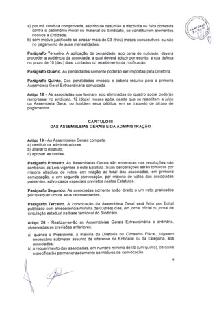 Estatuto Social Sinprocim-ES