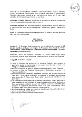 Estatuto Social Sinprocim-ES