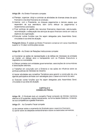 Estatuto Social Sinprocim-ES