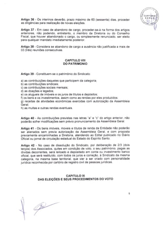 Estatuto Social Sinprocim-ES