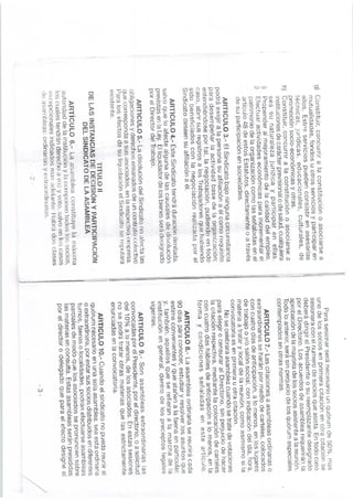 Estatutos Sindicato SINAMI