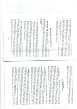 Estatutos Sindicato SINAMI