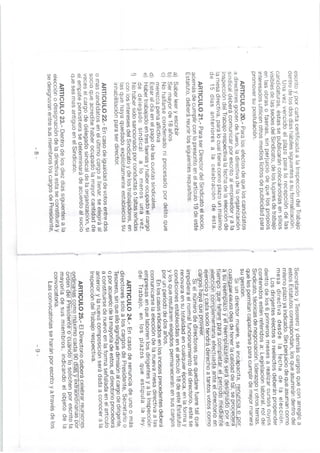 Estatutos Sindicato SINAMI