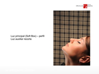 Luz principal (Soft Box) – perfil Luz auxiliar recorte 