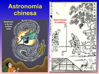 Astronomia chinesa Determinação do solstício Explicação de um eclipse solar 