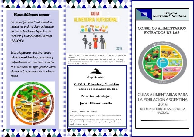 Folleto Consejos De Alimentacion Saludable Basados En El Plato Del B