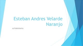 Esteban Andres Velarde
Naranjo
AUTOBIOGRAFIA
 