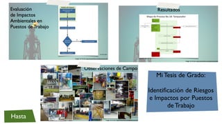 Mi Tesis de Grado:

        Identiﬁcación de Riesgos
         e Impactos por Puestos
               de Trabajo
Hasta
 