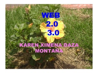WEB
2.0
3.0
KAREN XIMENA DAZA
MONTAÑA
 