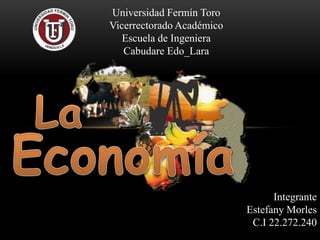Universidad Fermín Toro
Vicerrectorado Académico
Escuela de Ingeniera
Cabudare Edo_Lara
Integrante
Estefany Morles
C.I 22.272.240
 