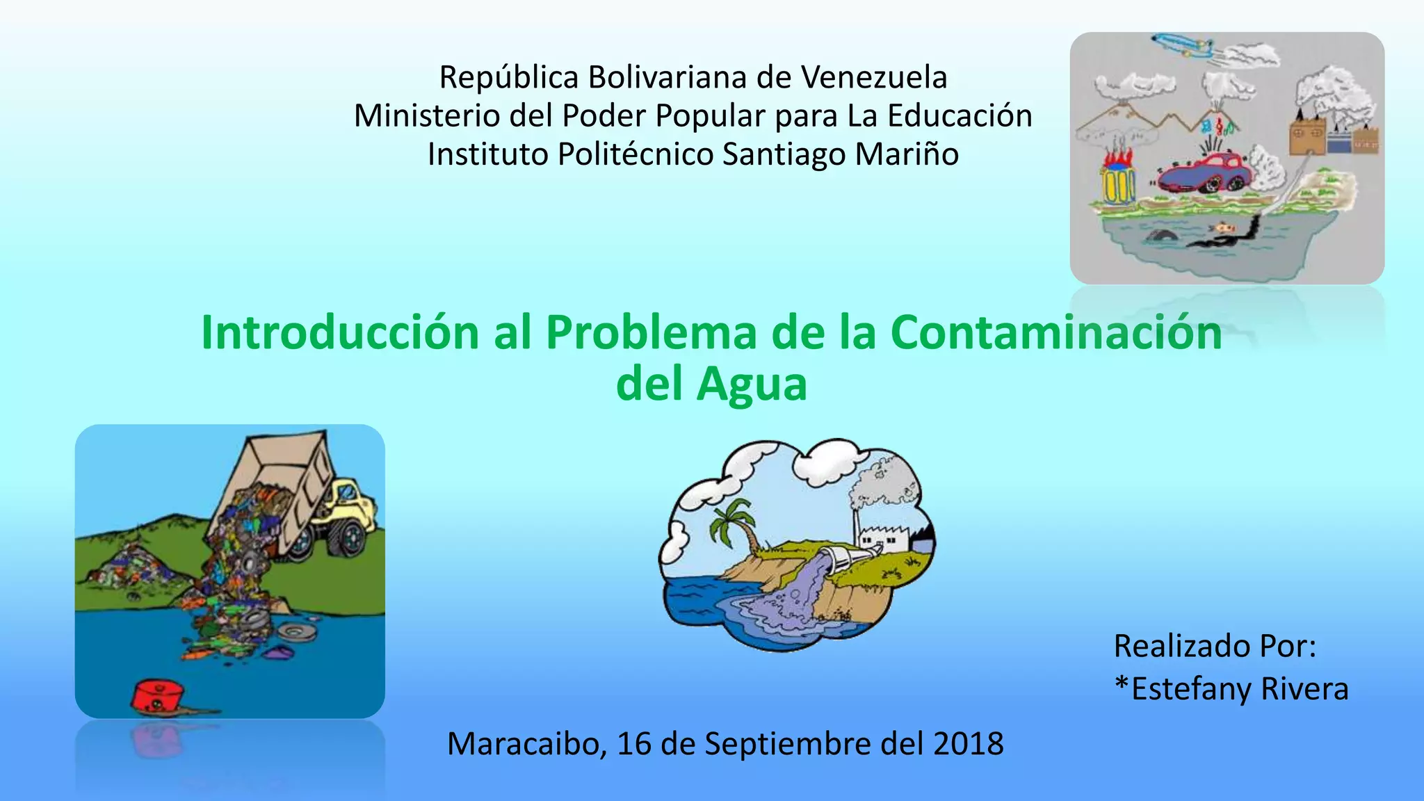 Introducción al Problema de la Contaminación del Agua | PPTX