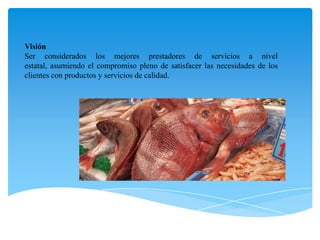 Visión Ser considerados los mejores prestadores de servicios a nivel estatal, asumiendo el compromiso pleno de satisfacer las necesidades de los clientes con productos y servicios de calidad.