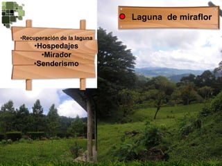 Laguna  de miraflorRecuperación de la laguna