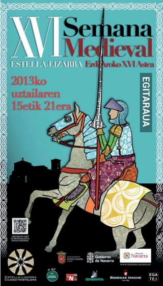 Estella lizarra programa semana medieval 2013  euskera