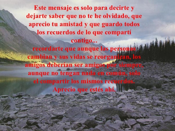 Este mensaje es para...