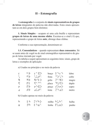 Estenografia Braille Para A LíNgua Portuguesa | PDF