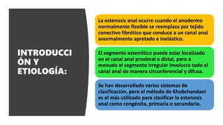 Estenosis anal | PPTX