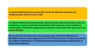Estenosis anal | PPTX