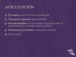 Estenosis e insuficiencia mitral v2 | PPTX
