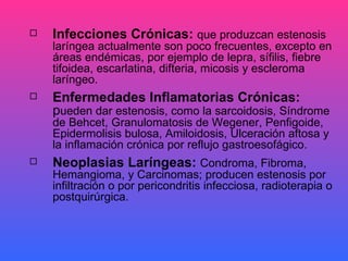 Estenosis laringotraqueal PPT