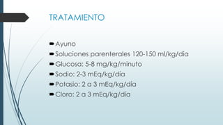 TRATAMIENTO
Vitamina K:
0.4 mg/kg en niños con peso inferior a 2.5
kg.
 > 1 año 5-10 mg/día por vía I.V. o I.M.
Raniti...
