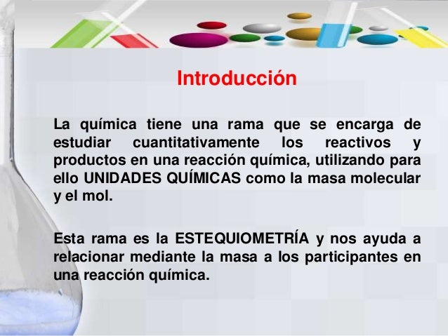 Estequiometria exposición