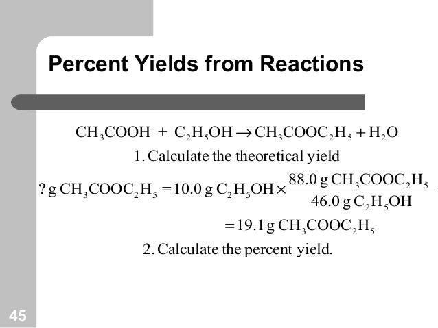Chemical Equations And Reaction Stoichiometry Chemical Equations And Reaction Stoichiometry