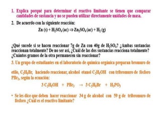 Estequiometria y Reacciones explicación.pdf