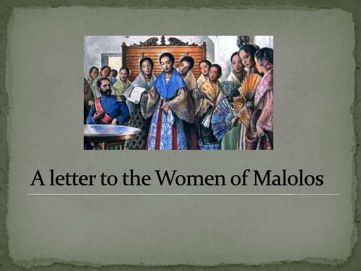 to the women of malolos Jose rizal’s legacy to filipino women is embodied in his famous essay entitled, “to the young women of malolos,” where he addresses all kinds of. to the women of malolos Jose rizal’s legacy to filipino women is embodied in his famous essay entitled, “to the young women of malolos,” where he addresses all kinds of.