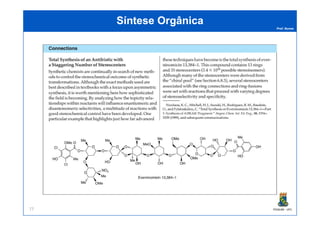 Prof. Nunes
SínteseSíntese OrOrgânicagânica
PGQUIM - UFC77
 