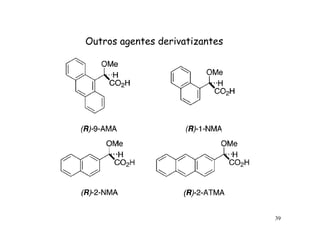 Outros agentes derivatizantes




                                39
 